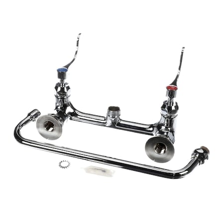 T&S Brass Double Pantry Faucet Ceramic Cartridges 8 Cente B-2463